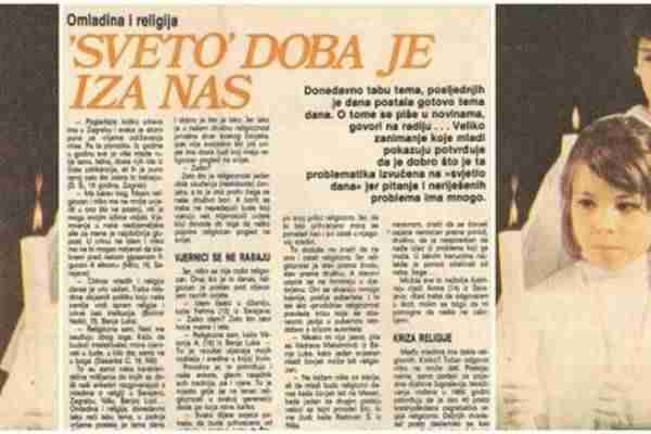 Šta su mladi Jugoslaveni zaista mislili o religiji 1976. godine?