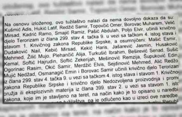 Kraj istrage protiv 31 Bošnjaka: Tužit ćemo RS zbog optužbi za terorizam, život nam je uništen