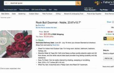 FOTO / UVRIJEDILI VJERNIKE: Amazon iz prodaje povukao otirače sa fotografijama Kur'ana i Kabe