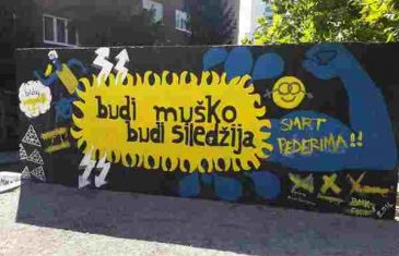 VANDALIZAM: Grafit sa pozitivnom porukom u centru Sarajeva prekrečen
