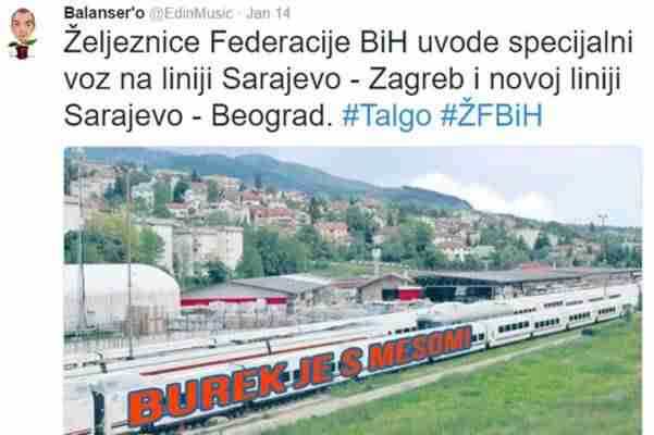 Bosanci “poslali” svoj voz za Beograd i Zagreb sa veoma jasnom porukom za komšije