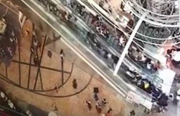 Potpuni haos u luksuznom tržnom centru: Pokretne stepenice krenule nizbrdo vrtoglavom brzinom, ljudi padali jedni preko drugih (VIDEO)