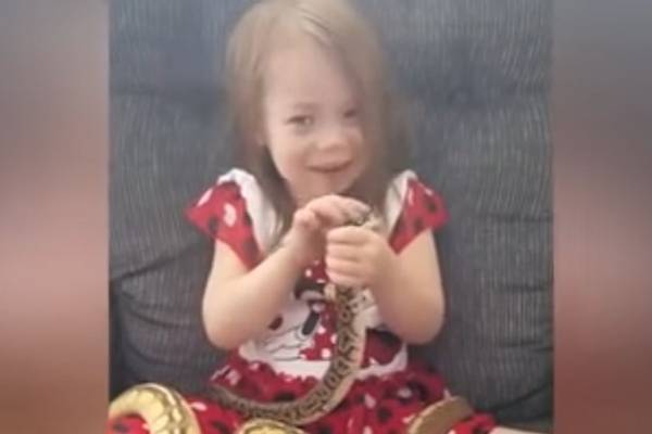 (VIDEO) GMIZAVI LJUBIMCI: Zaledićete se kada viditi čime se igra ova malena devojčica