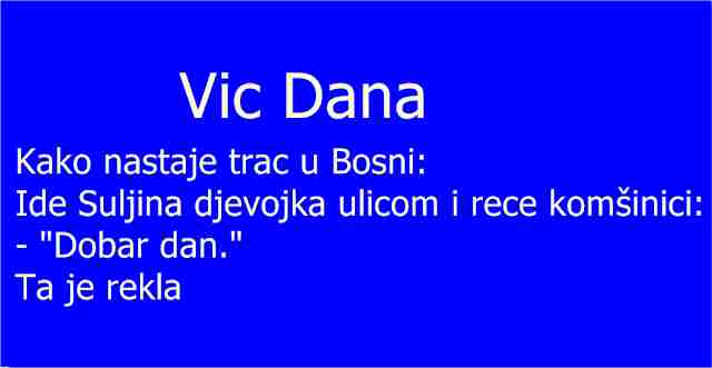 Kako nastaje trač u Bosni