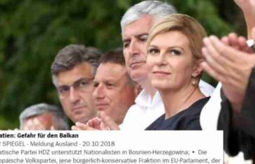 Ugledni njemački list “Spiegel”: Postoji opasnost za Balkan i zove se HDZ