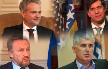 IZNENADA I BEZ NAJAVE: Čović i Izetbegović održali sastanak s Nelsonom i Sattlerom, lider HDZ-a tražio samo jednu stvar…