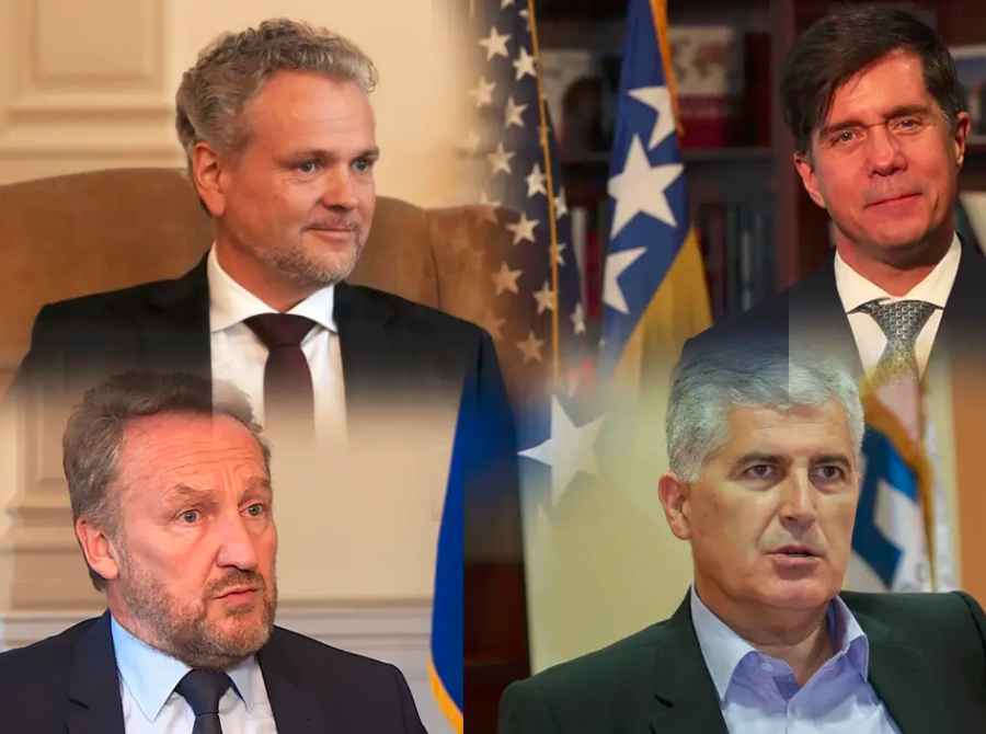 IZNENADA I BEZ NAJAVE: Čović i Izetbegović održali sastanak s Nelsonom i Sattlerom, lider HDZ-a tražio samo jednu stvar…