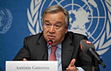 “Nalazimo se na rubu ponora – i krećemo se u pogrešnom smjeru.” Generalni sekretar UN Antonio Guterres